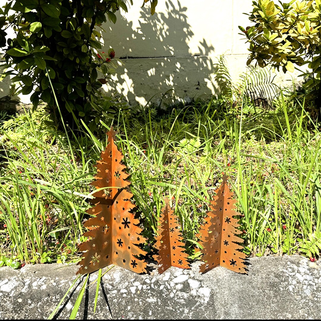 Rusty Christmas Tree, Rusty Metal Tree, Christmas Decor, Table Sign ...