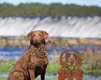 Custom Rusty Metal Retriever Memorial Sign, Dog Garden Decor