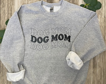 Dog Mom Crewneck Sweatshirt