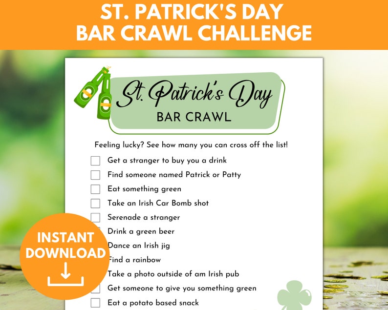 st patricks day bar crawl arlington