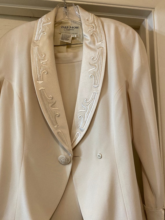 Vintage Daymor Couture Suit, Beaded Accents,Tulip… - image 10