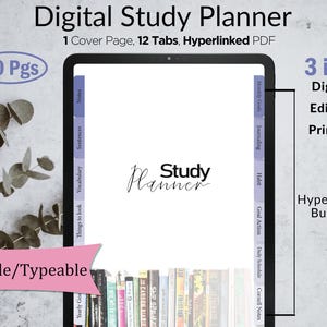 Printable Student Planner Bundle Academic Student Planner College School Planner Digital Student Planner High School Semester Planner