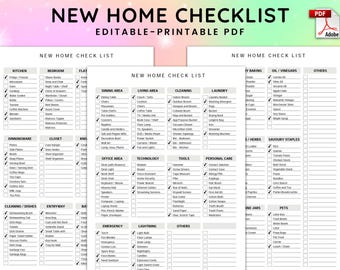 Checklist nieuw huis, checklist verhuizen, benodigdheden voor het eerste huis, opstelling nieuw huis, lijst met benodigdheden voor thuis, verhuisdagplanner, huishoudelijke artikelen