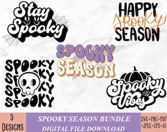 Retro Halloween SVG bundel, Halloween clipart, Ghost Svg, Halloween shirt Svg, hippie Svg, retro Svg, Svg bundel, sublimatie ontwerpen