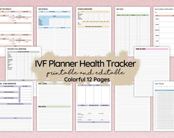 IVF-medicatietracker, tracker vruchtbaarheidsbehandeling, ivf-planner, organisator IVF-schema, IVF-injectielogboek planner vruchtbaarheidsmedicatie pdf