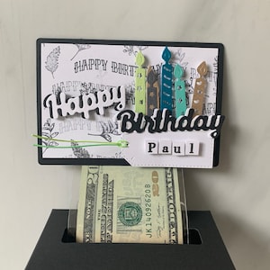 Personalized birthday Money Gift box, Cash Gift Box, Money Pull Up Gift box, Money,Cash Gift Box