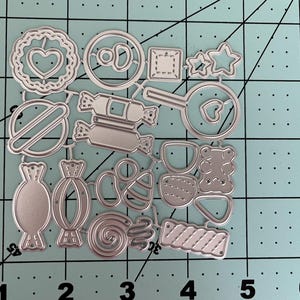Halloween, Christmas Candy Metal Cutting Dies for Card Scrapbooking, DIY Craft