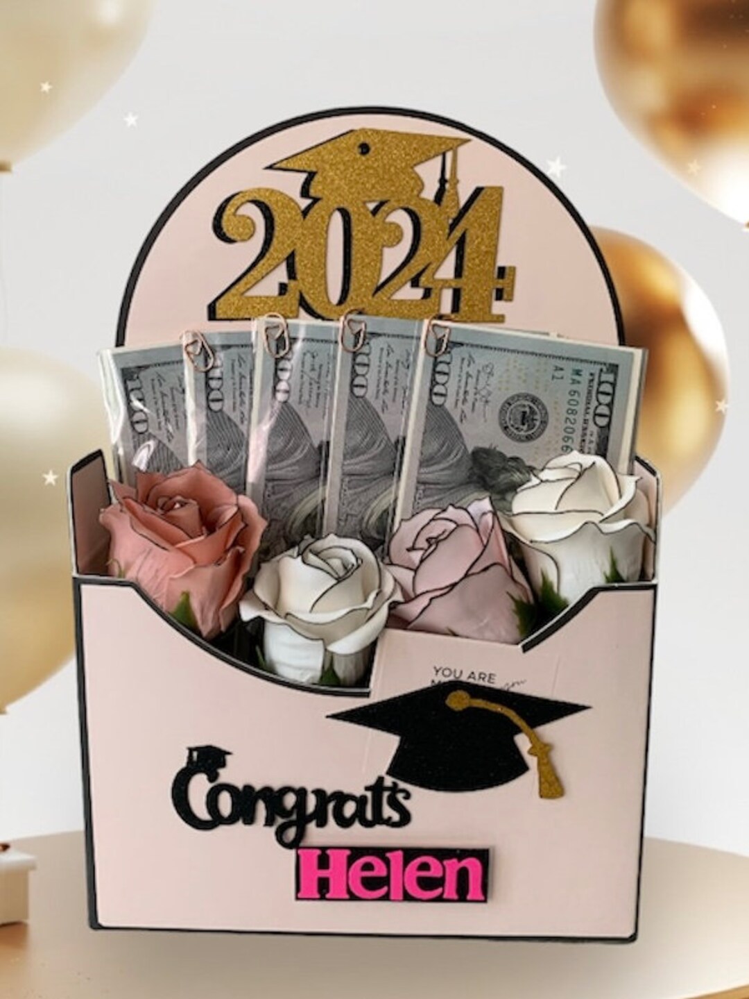 Personalized Money/cash Gift Box Flower Gift Box Personalized Gift Box