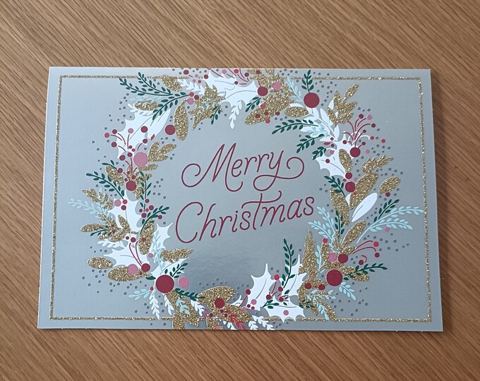 Tactile Braille Christmas Card for the Blind With Personalised Braille