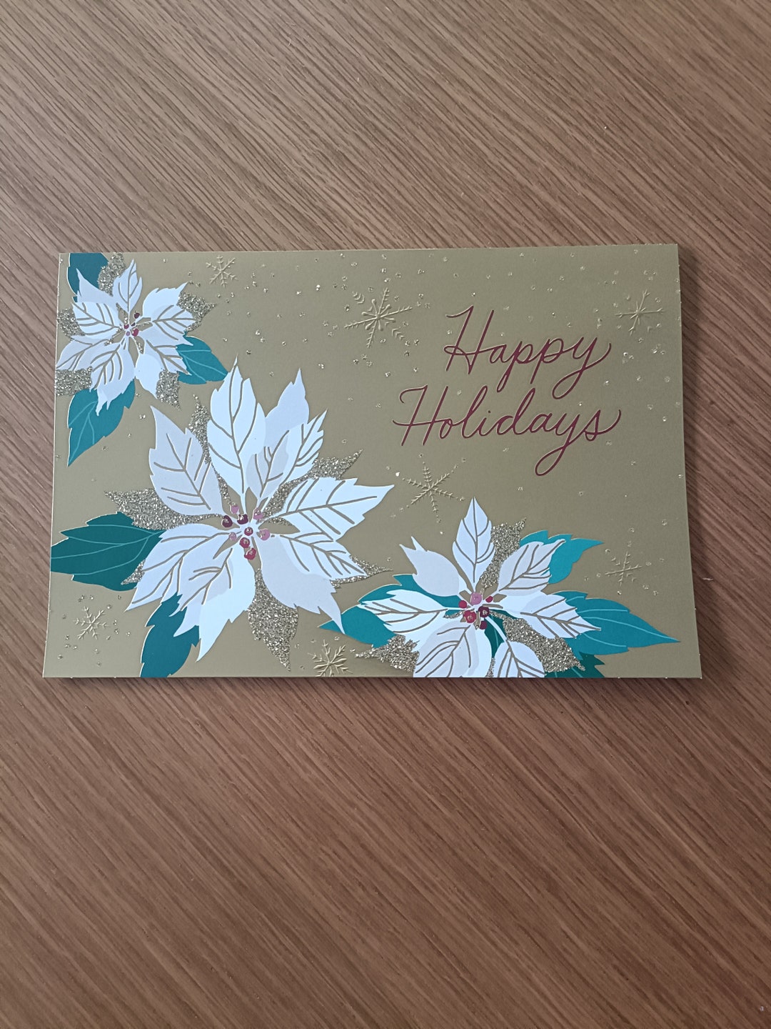 Tactile Braille Happy Holidays Card for the Blind With Etsy