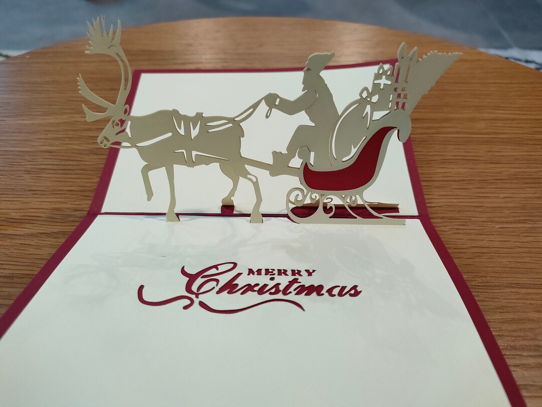 Tactile Popup Braille Christmas Card With Personalised Etsy UK