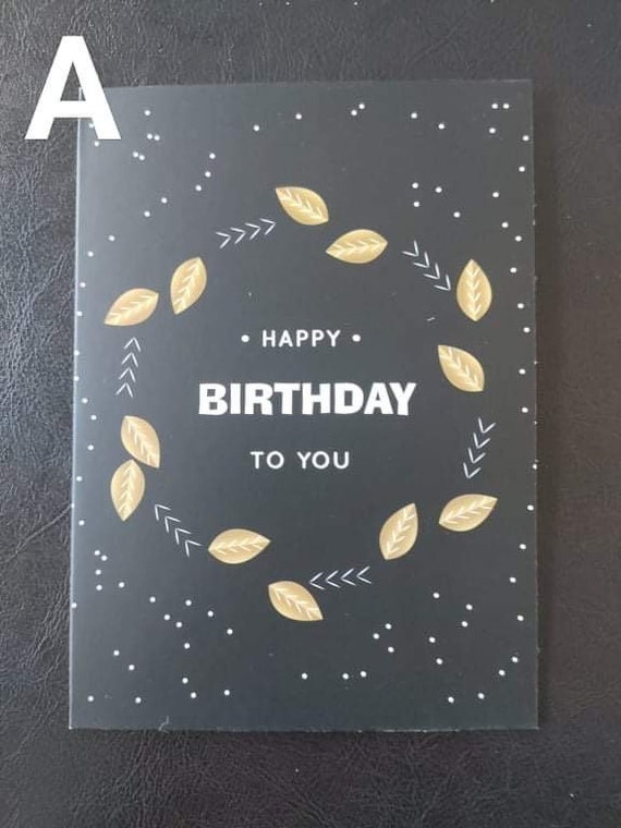 Braille Birthday Card With Personalised Message for the Blind Etsy