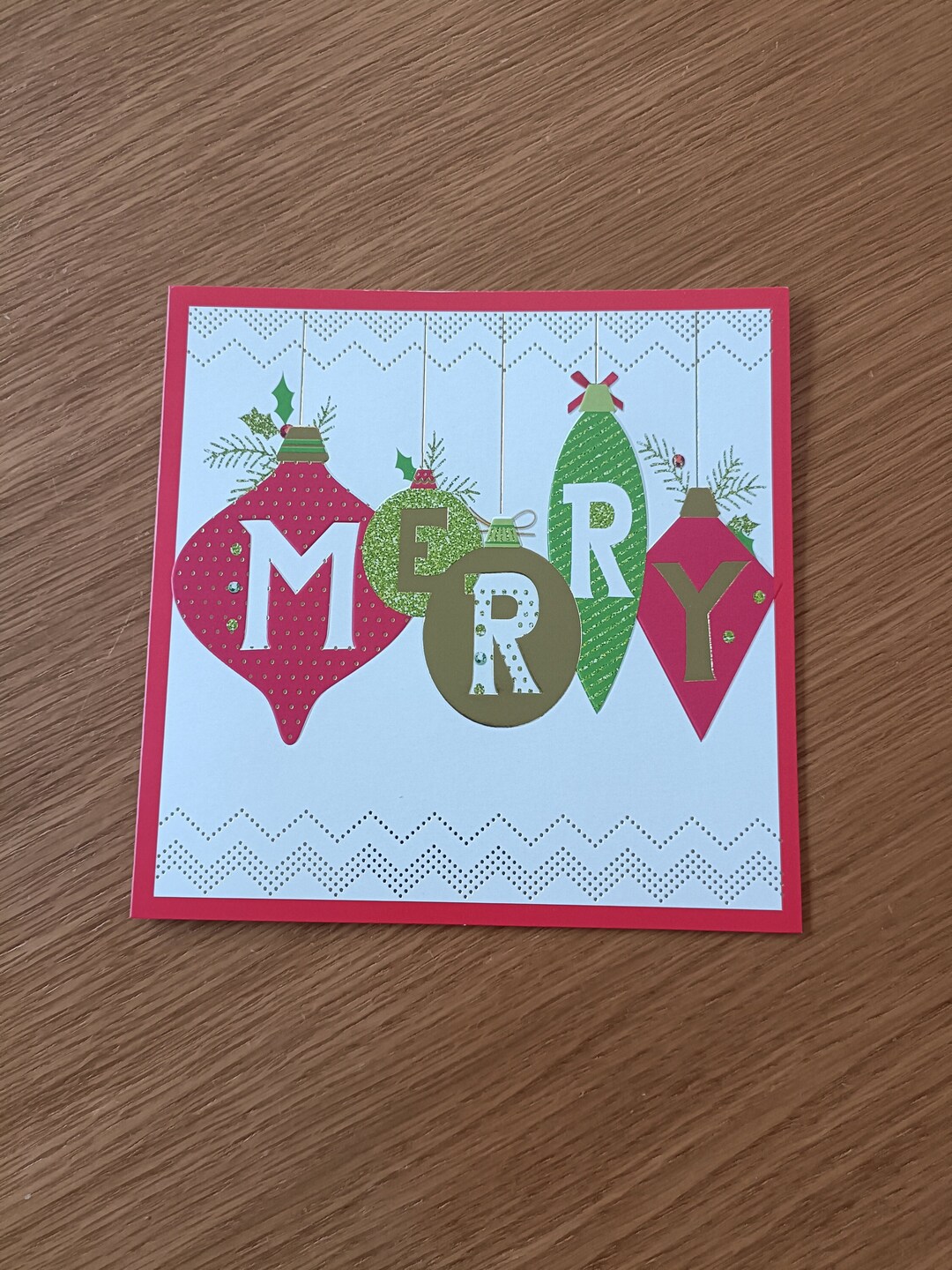 Tactile Braille Christmas Card for the Blind With Personalised Braille