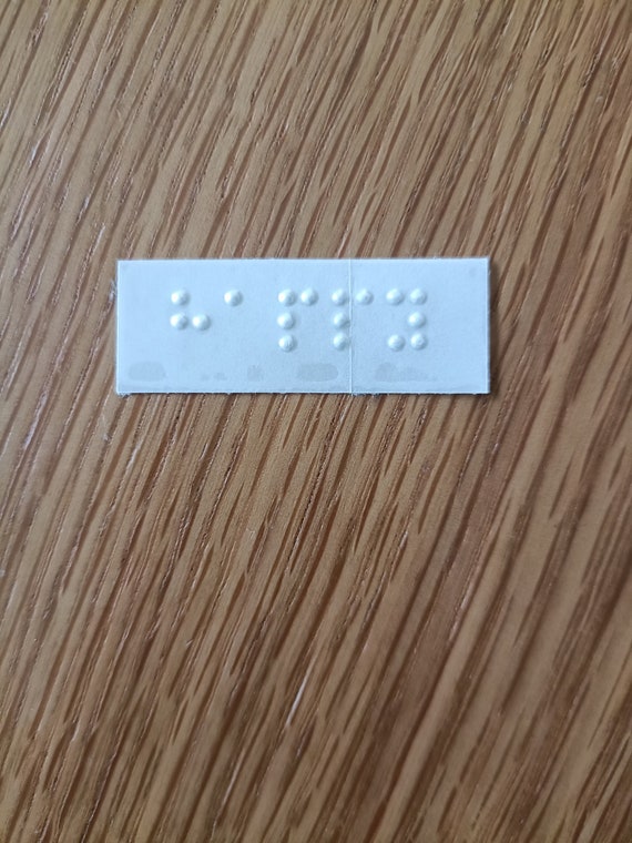 Braille Label Sticker for the Blind Multipurpose Braille Etsy Australia