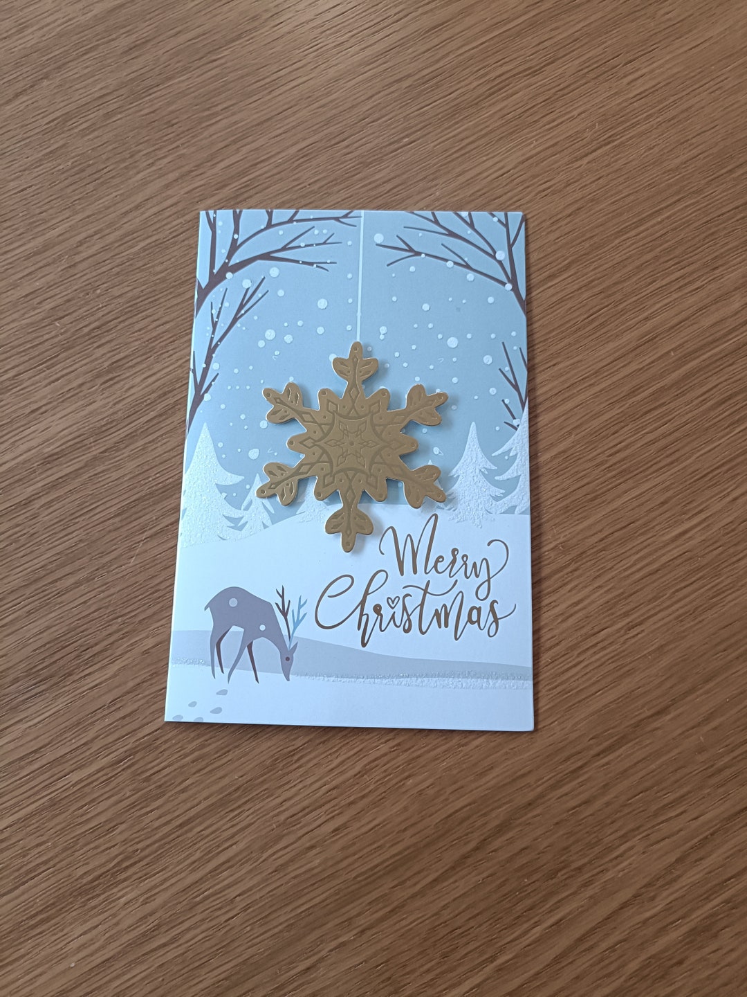 Tactile Braille Christmas Card for the Blind With Personalised Etsy