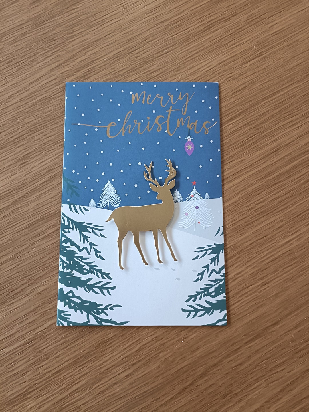 Tactile Braille Christmas Card for the Blind With Personalised Etsy
