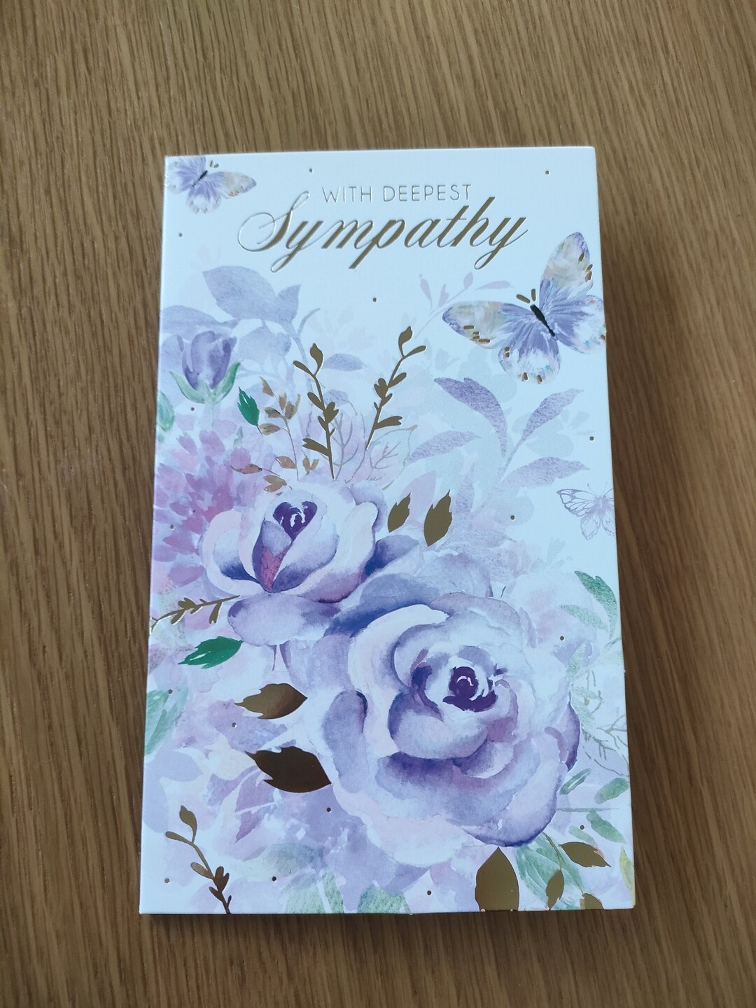 Sympathy Braille Card for the Blind With Personalised Message Etsy UK