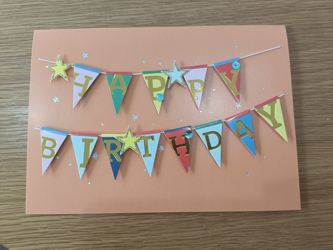 Tactile Braille Birthday Card for the Blind With Personalised Braille