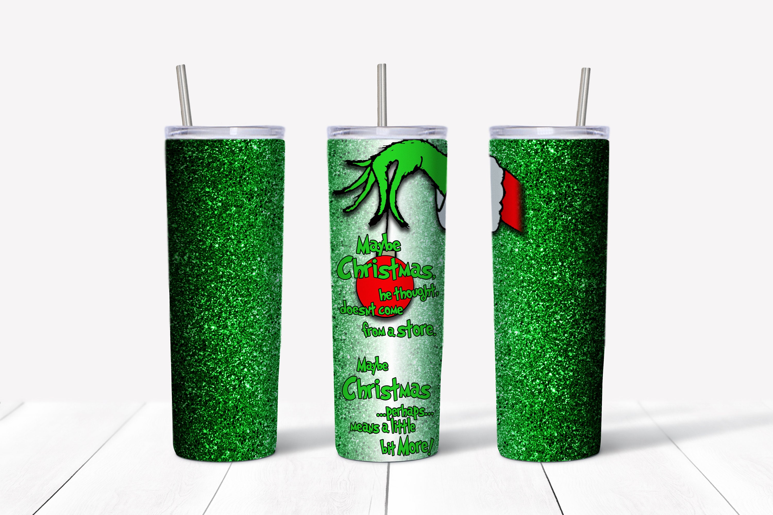 Grinch Tumbler Sublimation Transfer – Glitter N Glitz Designs