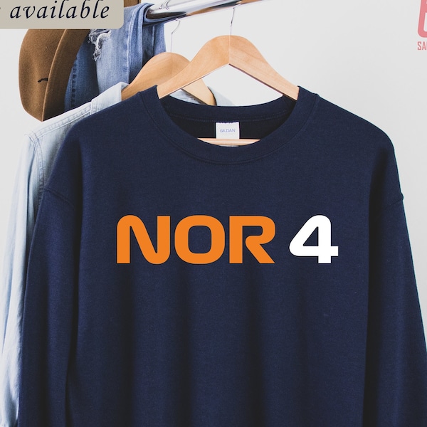 Lando Norris F1 Fan Sweatshirt | McLaren Team | Formel-1-Sweatshirt | F1 Shirt | NOR4 | McLaren Team-Shirt | Geschenk für Ihn | Pullover