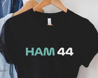 Camisa de fan de Lewis Hamilton F1 / Equipo Mercedes / Camisa de Fórmula 1 / Camisa F1 / HAM44 / Camisa del equipo Mercedes / Regalo para él