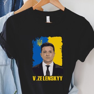 V. Zelenskyy T-Shirt I love Ukraine Shirt | Ich bin mit der Ukraine | Peace Shirt | Ich liebe die Ukraine | Die Ukraine wird der Gewinner | USA mit Ukraine