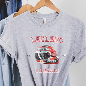 Charles Leclerc F1 Driver Shirt | Ferrari Team | Formula 1 Shirt | F1 Shirt | LEC16  | Ferrari Team Shirt | Gift for Him | Leclerc F1 Shirt