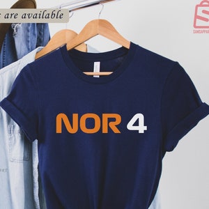 Lando Norris F1 Fan Shirt | McLaren Team | Formula 1 Shirt | F1 Shirt | NOR4  | McLaren Team Shirt | Gift for Him