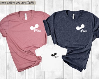 Custom Disney Family T-shirt | Disney T-shirts | Mickey Shirts | Minnie T-shirt | Disneyworld Tee | Family Disney T-shirt | Unisex Shirts