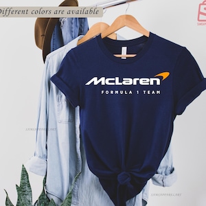 Camiseta del equipo McLaren F1 / Camiseta McLaren / Camiseta McLaren / Equipo McLaren / Camiseta Fórmula 1 / Lando Norris / Camiseta de carrera / Camiseta de coche / Piastri