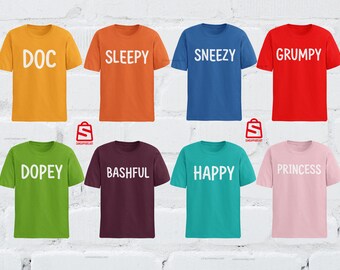 Zwerg Halloween Kostüm| Baby Creeper Cosplay Shirts | Gruppe Halloween Kostüm | Herren, Frauen, Jugend, Kleinkind, Baby Familie Cosplay Shirts