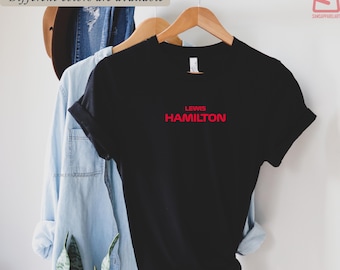 Chemise de fan Lewis Hamilton F1 | 2025 | Équipe Ferrari | Maillot Formule 1 | Maillot F1 | Maillot de l'équipe Ferrari | Cadeau pour elle | Cadeau pour lui