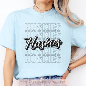 Huskies SVG PNG DXF Jpg Eps, Huskies Mascot School Cricut, Huskies Team Spirit Cut File, Huskies Game Day Shirt