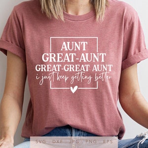 Super Tante SVG DTF PNG Jpg Eps, Sweatshirt Geschenk für große Tante Sublimation, große Großtante Leben geschnitten Datei, neue Tante Aufbügeln, coole Tante