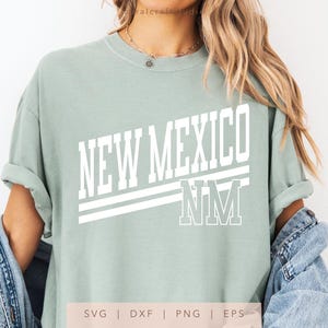 New Mexico NM svg, png, dxf, eps, New Mexico State Design Cricut, Trendy New Mexico NM Cut File, DIY New Mexico Shirt Sublimation