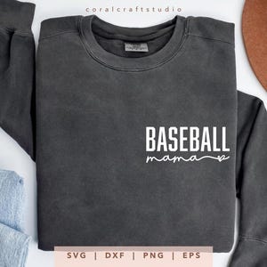 Baseball Mama svg, png, dxf, eps, Design Love Baseball Mom Cricut, Arquivo de corte Trendy Sports Mama, Camisa para dia de jogo de beisebol por sublimação