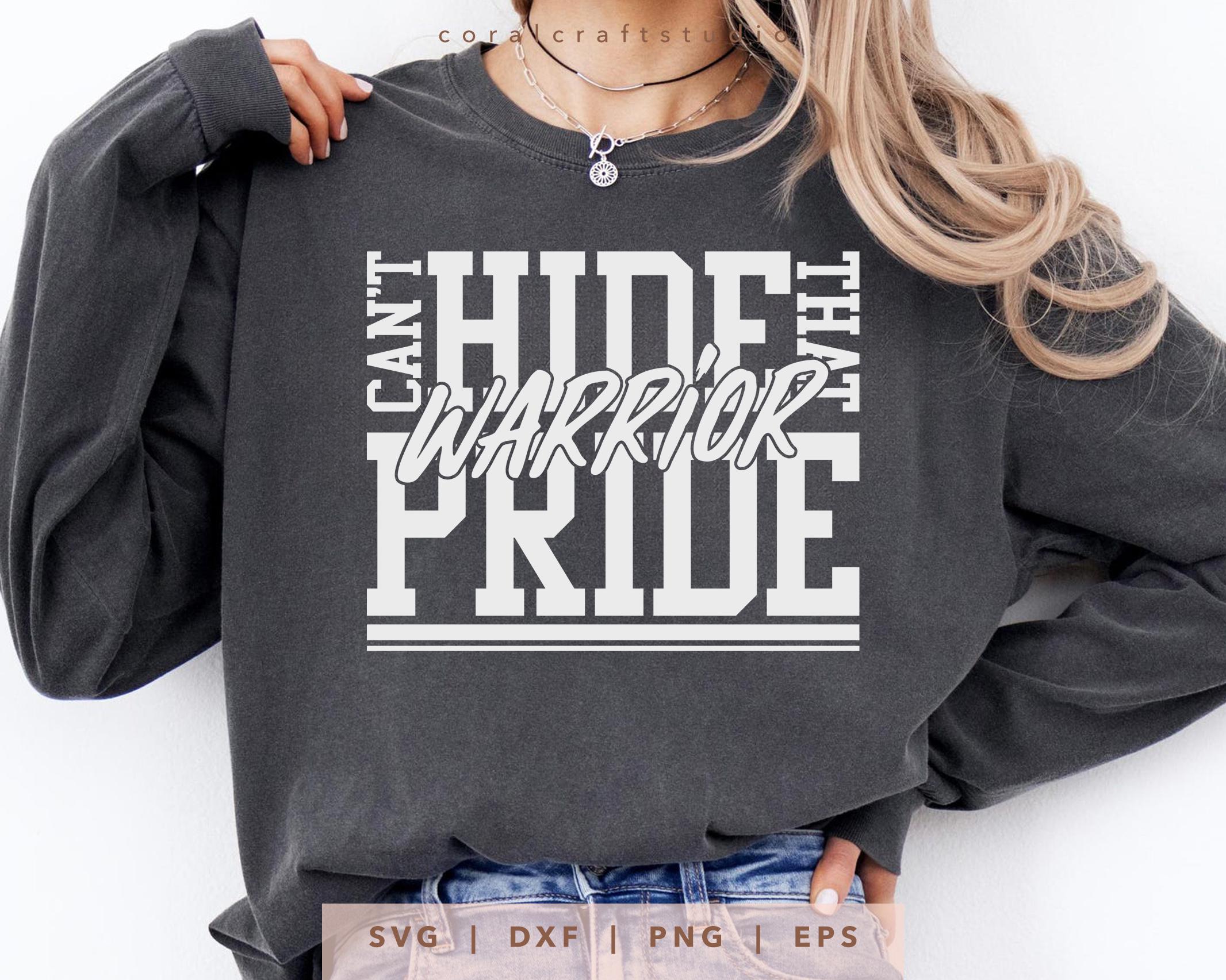 No se puede ocultar el orgullo guerrero SVG, PNG, dxf, eps, camiseta  Warriors Spirit Cricut, archivo de corte del nombre del equipo Warriors,  archivo de sublimación Warriors - Etsy México, image size:2132x1705