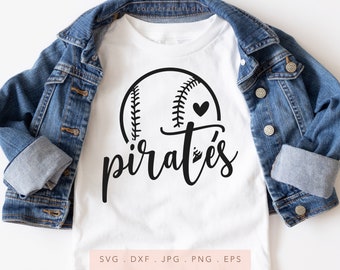 Pirates Baseball Team SVG, School Spirit (Digital Download)