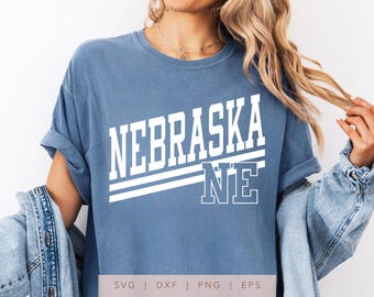 Nebraska NE svg, png, dxf, eps, Nebraska State Design Cricut, Trendy Nebraska NE Cut File, DIY Nebraska Shirt Sublimation