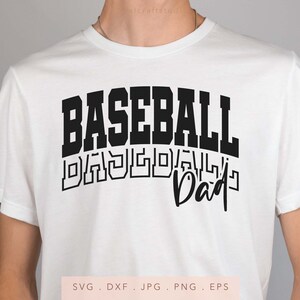 Baseball Dad SVG DXF JPG png eps, Arched Varsity Letters Baseball Dad Sublimation, Baseball Dad Iron On, Baseball Daddy Cut File