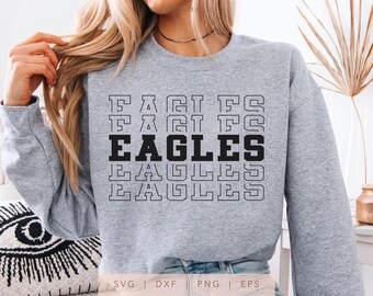 Eagles Spirit Shirt (svg, png, dxf, eps), Game Day Cut File