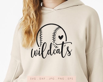 Wildcats Team Name SVG DXF JPG Png Eps, Wildcats Mascot Team School Svg, Wildcats School Team Spirit Svg, Baseball Svg, Softball Team Svg