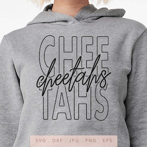 Cheetahs Team Name SVG DXF JPG Png Eps, Cheetahs Mascot School Svg, Cheetahs School Team Spirit Svg, Cheetahs Sublimation, Cheetahs Cut File