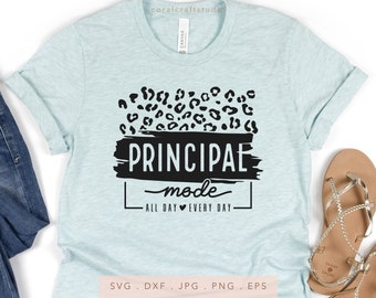 Leopard Principal Mode SVG, Trendy Sublimation Design (Digital Download)