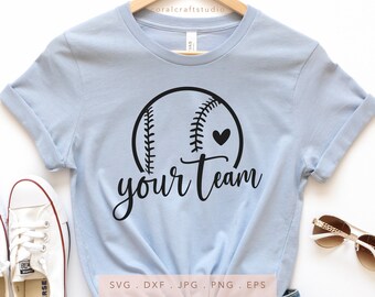 Custom Team Name SVG DXF JPG Png Eps, Custom Mascot Team School Svg, Custom School Team Svg, Team Spirit Svg, Baseball Svg, Softball Svg