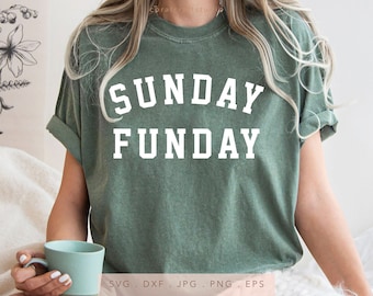 Sunday Funday SVG DTF PNG Jng Eps, Team Halftime Sublimation, Funny Football Game Day Shirt Iron On Design, Sunday Funday Cricut, Silhouette