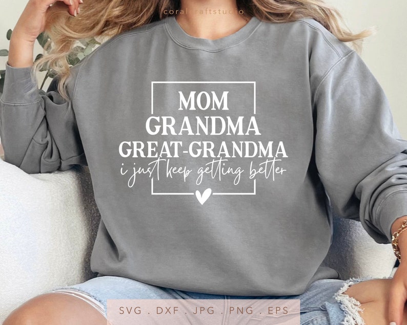 Mom Great Grandma SVG, Mom Great Grandma PNG, Mom Great Grandma DTF, Mom Great Grandma Heat Transfer, Mom Great Grandma Sublimation, Mom Great Grandma Cricut, Mom Great Grandma Silhouette, Mom Great Grandma Cut File, Mom Great Grandma Iron On