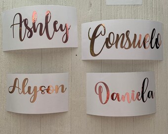 Holographic Name Decal, Bridesmaid Gift, Wedding Party Decoration,Custom name decal, personalized name sticker, laptop decal, sticker