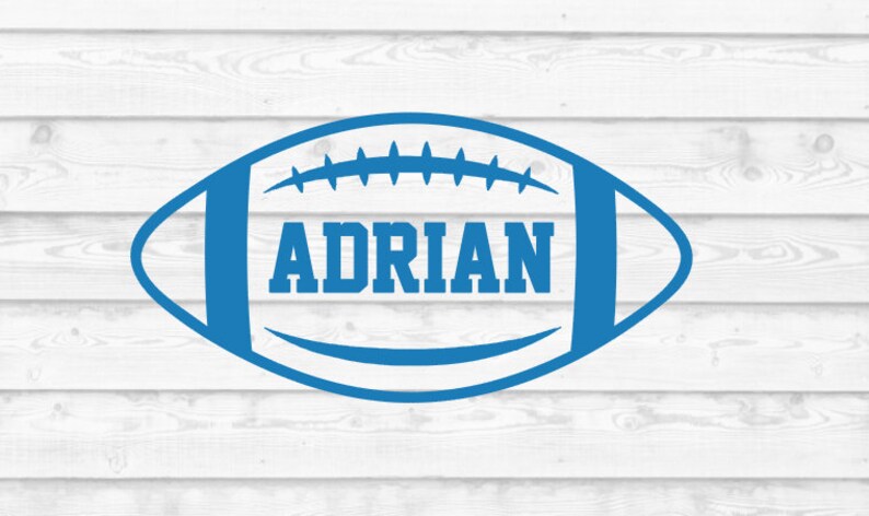 Custom Football Vinyl Decal, Personalized Name, Car Window Sticker - Etsy