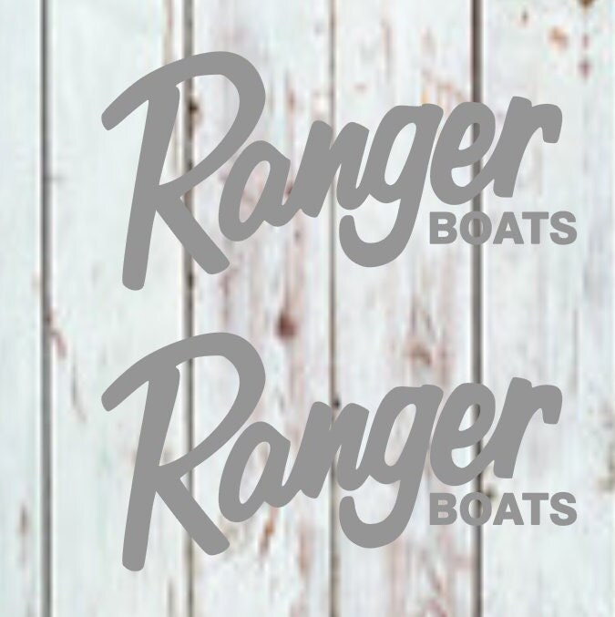 Ranger Boats Fishing Logo Vinyl Decal Sticker - Choose Size & Color Gloss/Metallic